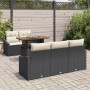 Juego de Sofá de Jardín Conjunto de 6 Negro de , Sofás de exterior - Ref: Foro24-3358511, Precio: 499,37 €, Descuento: %