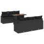 Juego de Sofá de Jardín Set de 7 Negro Ratan de , Sofás de exterior - Ref: Foro24-3358522, Precio: 574,01 €, Descuento: %
