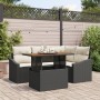 Conjunto de Sofá de Jardín de 5 Piezas con Cojines Negro Ratán Polivalente de , Sofás de exterior - Ref: Foro24-3358567, Prec...
