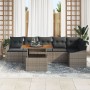 Conjunto de Sofá de Jardín de 7 Piezas con Cojines Gris Ratán Resistente de , Sofás de exterior - Ref: Foro24-3358582, Precio...