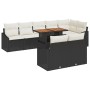 Juego de Sofá de Jardín de 9 Piezas con Cojines Negro Poliratán de , Sofás de exterior - Ref: Foro24-3358588, Precio: 666,90 ...