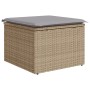 Conjunto de Sofá de Jardín de 7 Piezas con Cojines Beige Ratán Poliester de , Sofás de exterior - Ref: Foro24-3358597, Precio...