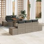 Juego de sofá de jardín de 6 piezas con cojines Gris Ratán de , Sofás de exterior - Ref: Foro24-3358638, Precio: 561,83 €, De...