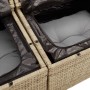 Conjunto de sofá de jardín de 6 piezas con cojines beige de ratán sintético de , Sofás de exterior - Ref: Foro24-3358639, Pre...