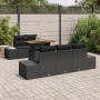 Conjunto de Sofá de Jardín de 6 Piezas con Cojines Negro de Poliratán de , Sofás de exterior - Ref: Foro24-3358641, Precio: 5...