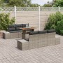 Juego de Sofá de Jardín de 7 Piezas con Cojines Gris Poliratán de , Sofás de exterior - Ref: Foro24-3358645, Precio: 607,04 €...