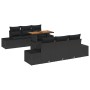 Juego de Sofá de Jardín de 7 Piezas con Cojines Negro Ratán Sintético de , Sofás de exterior - Ref: Foro24-3358648, Precio: 6...