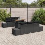 Juego de Sofá de Jardín de 7 Piezas con Cojines Negro Ratán Sintético de , Sofás de exterior - Ref: Foro24-3358648, Precio: 6...