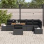 Conjunto de Sofá de Jardín de 7 Piezas con Cojines Negro Poliratán de , Sofás de exterior - Ref: Foro24-3358711, Precio: 539,...