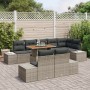 Juego de sofá de jardín de 9 piezas con cojines Gris Ratán PE de , Sofás de exterior - Ref: Foro24-3358715, Precio: 718,91 €,...