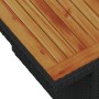 Conjunto de Sofá de Jardín de 7 Piezas con Cojines Negros de Polirratán de , Sofás de exterior - Ref: Foro24-3358725, Precio:...
