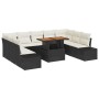 Juego de Sofá de Jardín de 10 piezas con Cojines Negros de , Sofás de exterior - Ref: Foro24-3358742, Precio: 676,69 €, Descu...