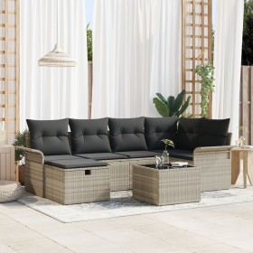 Comprar Conjunto de Sofá de Jardín de 7 piezas
