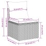 Conjunto de Sofá de Jardín de 6 Piezas con Cojines Negro de Ratán Poliéster de , Sofás de exterior - Ref: Foro24-3358916, Pre...