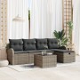 Sofá de Jardín de 6 Piezas con Cojines Gris de Ratán Sintético de , Sofás de exterior - Ref: Foro24-3359068, Precio: 364,26 €...