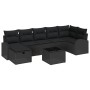 Juego de sofá de jardín de 8 piezas con cojines Ratán negro sintético de , Sofás de exterior - Ref: Foro24-3359112, Precio: 5...