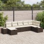 Set de Sofás de Jardín de 7 Piezas con Cojines Marrón Poliratán | Foro24.es | Tu tienda online para hogar, jardín y más Foro24.es