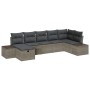 Juego de Sofá de Jardín de 7 Piezas con Cojines Gris Ratán Sintético de , Sofás de exterior - Ref: Foro24-3359398, Precio: 46...