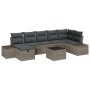 Conjunto de Sofá de 8 piezas para Jardín con Cojines Gris Poliratán de , Sofás de exterior - Ref: Foro24-3359408, Precio: 510...