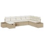 Conjunto de 8 Sofás de Jardín con Cojines Beige Poliratán de , Sofás de exterior - Ref: Foro24-3359430, Precio: 557,66 €, Des...