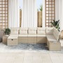 Conjunto de 8 Sofás de Jardín con Cojines Beige Poliratán de , Sofás de exterior - Ref: Foro24-3359430, Precio: 557,66 €, Des...