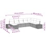 Conjunto de 8 Sofás de Jardín con Cojines Beige Poliratán de , Sofás de exterior - Ref: Foro24-3359430, Precio: 557,66 €, Des...