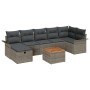 Juego de Sofá de Jardín de 8 Piezas con Cojines Gris Ratán de de , Sofás de exterior - Ref: Foro24-3359461, Precio: 482,35 €,...