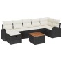 Juego de Sofá de Jardín de 8 Piezas con Cojines Negro Poliratán de , Sofás de exterior - Ref: Foro24-3359516, Precio: 460,34 ...
