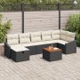 Juego de Sofá de Jardín de 8 Piezas con Cojines Negro de Poliratán de , Sofás de exterior - Ref: Foro24-3359572, Precio: 456,...