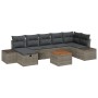 Juego de Sofá de Jardín de 8 Piezas con Cojines Gris Polirratán de , Sofás de exterior - Ref: Foro24-3359601, Precio: 496,77 ...