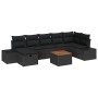 Conjunto de Sofá de Jardín de 8 Piezas con Cojines Negro Poliratán de , Sofás de exterior - Ref: Foro24-3359604, Precio: 524,...