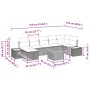 Conjunto de Sofá de Jardín de 8 Piezas con Cojines Gris Poliratán de , Sofás de exterior - Ref: Foro24-3359646, Precio: 518,7...