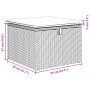 Conjunto de Sofá de Jardín de 8 Piezas con Cojines Gris Ratán Poliéster de , Sofás de exterior - Ref: Foro24-3359656, Precio:...
