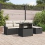 Conjunto de Sofás de Jardín de 6 Piezas con Cojines de Ratán Negro de , Sofás de exterior - Ref: Foro24-3359824, Precio: 405,...
