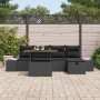 Conjunto de Sofás de Jardín de 6 Piezas con Cojines Negro Poliratán de , Sofás de exterior - Ref: Foro24-3360048, Precio: 426...