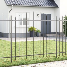 Comprar Valla de jardín con arco gris de 5,1 x