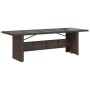 Set de mesa y sillas jardín 9 piezas y cojines ratán PE marrón en Conjuntos de jardín | Comprar online en Foru.es