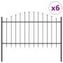 Cercado de Jardín con Parte Superior en Forma de Arco Gris 10,2x1 m de Acero | Foro24.es | Tu tienda online para hogar, jardín y más Foro24.es