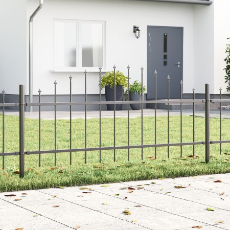Cerca de Jardín con Parte Superior en Arco Gris 11,9x0,75 m de Acero | Foro24.es | Tu tienda online para hogar, jardín y más Foro24.es
