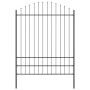 Valla de jardín  con arco gris de 10,2x2 m de acero | Foro24.es | Tu tienda online para hogar, jardín y más Foro24.es