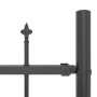 Valla de jardín  con arco gris de 10,2x2 m de acero | Foro24.es | Tu tienda online para hogar, jardín y más Foro24.es