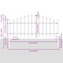 Cerca de Jardín con Parte Superior en Arco Gris 11,9x0,75 m de Acero | Foro24.es | Tu tienda online para hogar, jardín y más Foro24.es