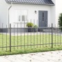 valla de jardín  con parte superior arqueada gris 13,6x1 m de acero | Foro24.es | Tu tienda online para hogar, jardín y más Foro24.es