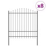 valla de jardín  con parte superior de aro gris 13,6x1,75 m de acero | Foro24.es | Tu tienda online para hogar, jardín y más Foro24.es