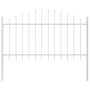 VidaXL Valla de Jardín con Parte Superior Arqueada Blanca 3,4x1 m de Acero | Foro24.es | Tu tienda online para hogar, jardín y más Foro24.es