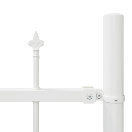 Valla de jardín  con parte superior en arco Blanca 5,1x1,5 m Acero | Foro24.es | Tu tienda online para hogar, jardín y más Foro24.es