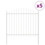 Cerca de Jardín  con Parte Superior En Bucle Blanca 8,5x1,25 m de Acero | Foro24.es | Tu tienda online para hogar, jardín y más Foro24.es