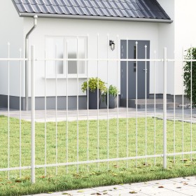 Comprar Valla de Jardín Blanca con Parte Superior