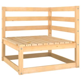 Sofá esquinero de jardín de madera maciza de pino de vidaXL, Conjuntos de jardín - Ref: Foro24-805660, Precio: 72,81 €, Descu...