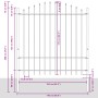 VidaXL Cerca de Jardín con Parte Superior en Arco Blanca 13,6x1,75 m de Acero | Foro24.es | Tu tienda online para hogar, jardín y más Foro24.es